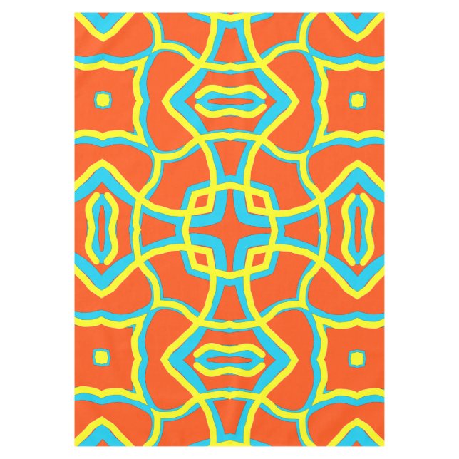 Cotton Tableclover, ein mehrfarbiges Stoffmuster Tischdecke (Vorderseite)