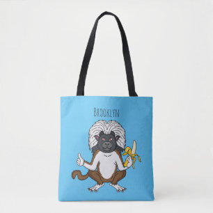 Cotton Top Tamarin Affe Cartoon Illustration