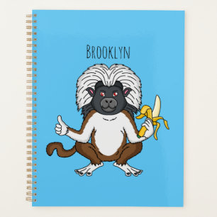 Cotton Top Tamarin Affe Cartoon Illustration Planer