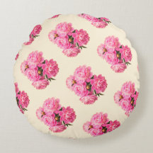 Cotton Vintag Watercolor Pink Peonoral