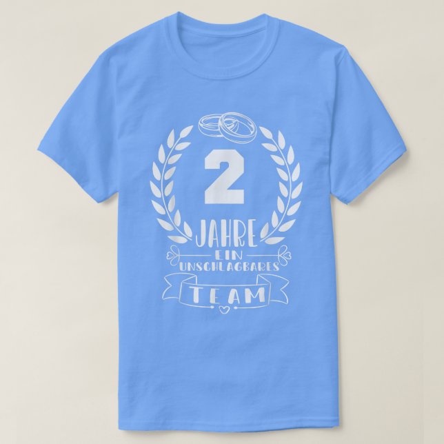 Cotton Wedding 2nd Wedding Anniversary Marriage Si T-Shirt (Design vorne)