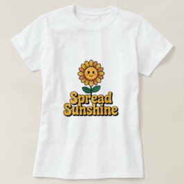 Cotton White Spread Sunshine T - Shirt