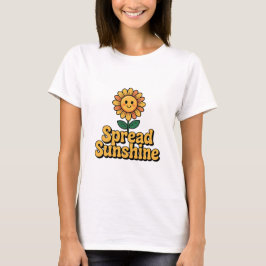 Cotton White Spread Sunshine T - Shirt