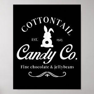 Cottontail Candy Company Chocolate Niedlich Bunny Poster
