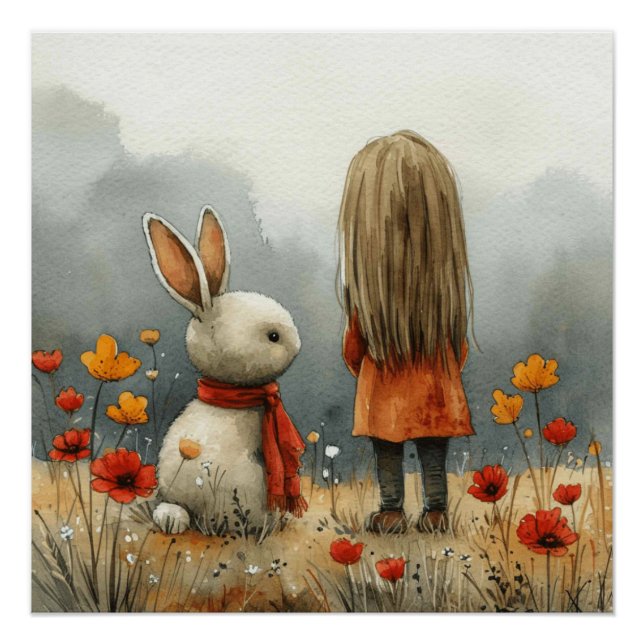 Cottontail Carousel: Ein bisschen Whimsy Bunny Poster (Vorderseite)