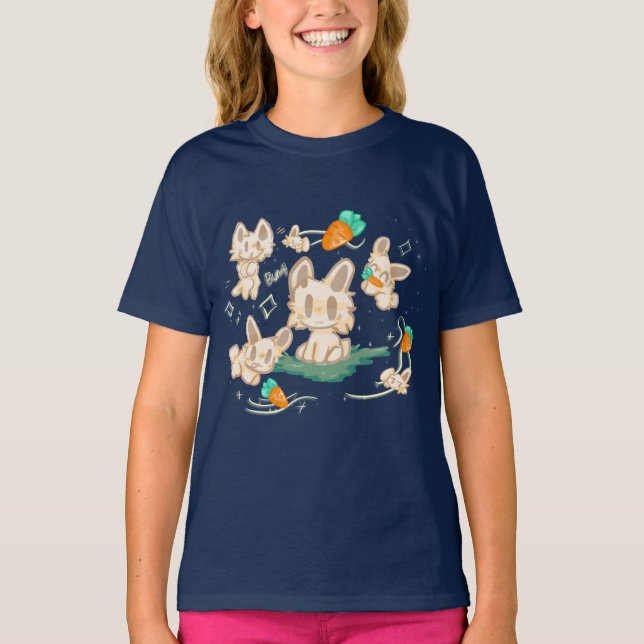 Cottontail Chaos Anpassbarer T - Shirt (Vorderseite)
