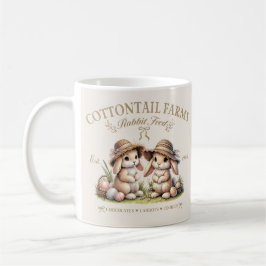 Cottontail-Farmen Vintage-Osterhasen Kaffeetasse