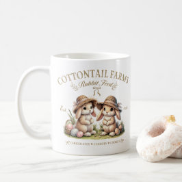 Cottontail Farms Vintage Osterhasen Kaffeetasse