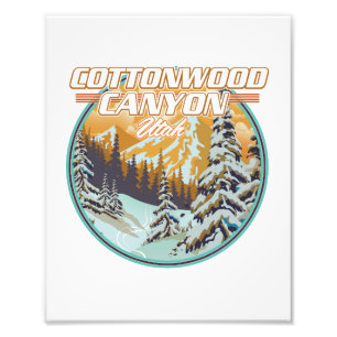 Cottonwood Canyon Utah Logo Fotodruck