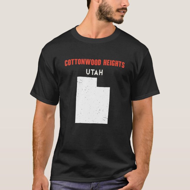 Cottonwood Heights Utah USA State America Travel U T-Shirt (Vorderseite)