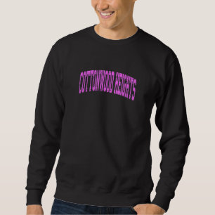 Cottonwood Heights Utah Ut Vintager Sportsport Sweatshirt