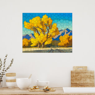 Cottonwoods by After Maynard Dixon Poster
