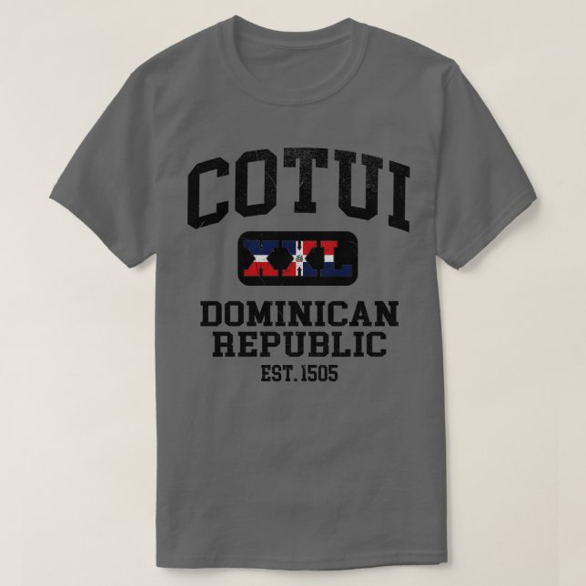 Cotui Dominikanische Republik XXL Athletic Design T-Shirt (Design vorne)