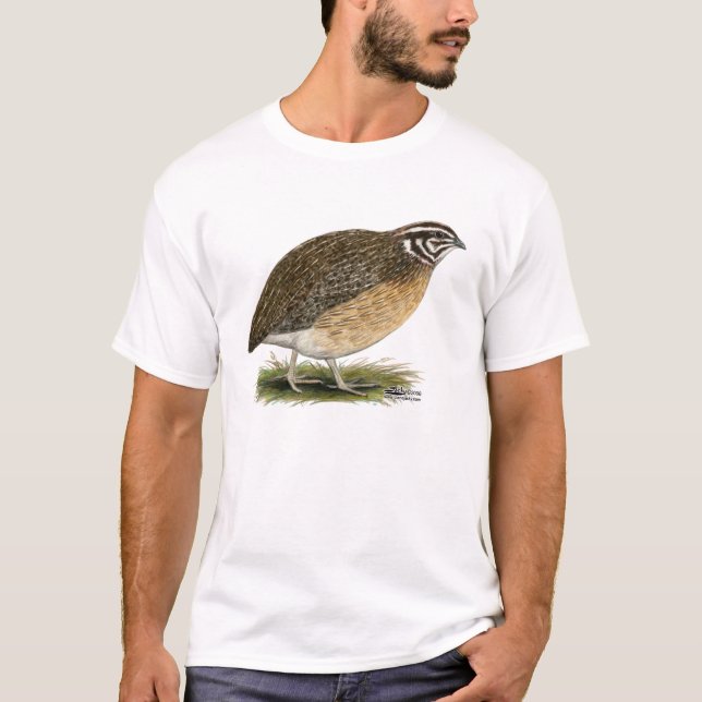 Coturnix-Pharao-Wachteln T-Shirt (Vorderseite)
