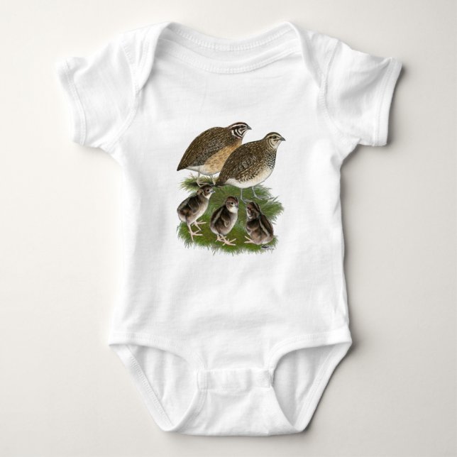 Coturnix Quail Baby Strampler (Vorderseite)
