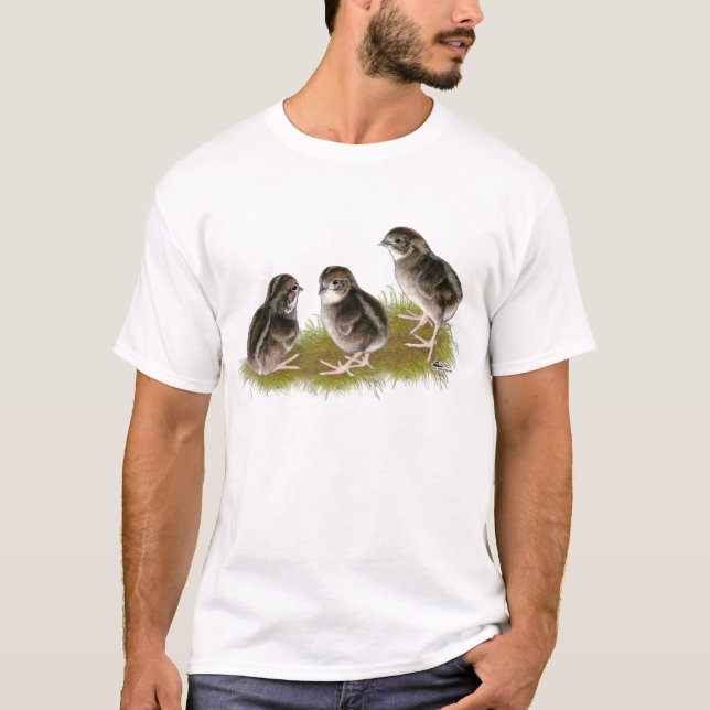 Coturnix Quail Chicks T-Shirt (Vorderseite)