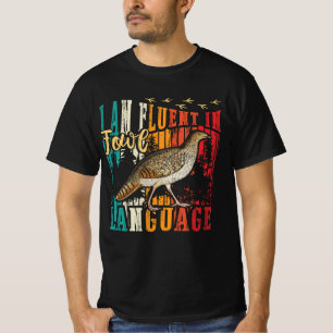 Coturnix Wachtel Vintage Ich bin fließend in Geflü T-Shirt