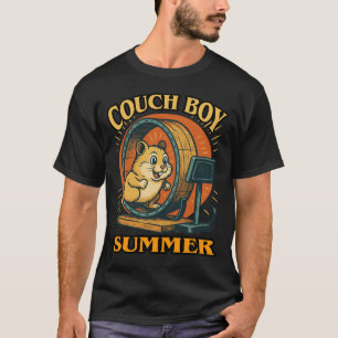 Couch Boy Sommer — Lazy Vibes Hamster in Bewegung T-Shirt