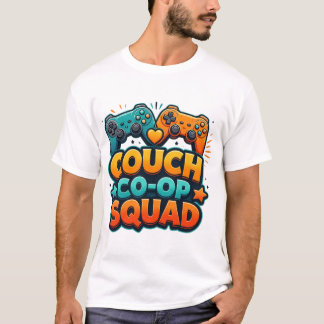 Couch Co-op-Squad Gaming Freunde T-Shirt Design