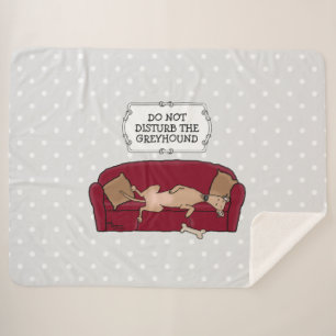 Couch Greyhound (fawn) Dog Lazy Sleeping Funny Sherpadecke
