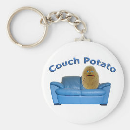 Couch Potato Button Schlüsselanhänger