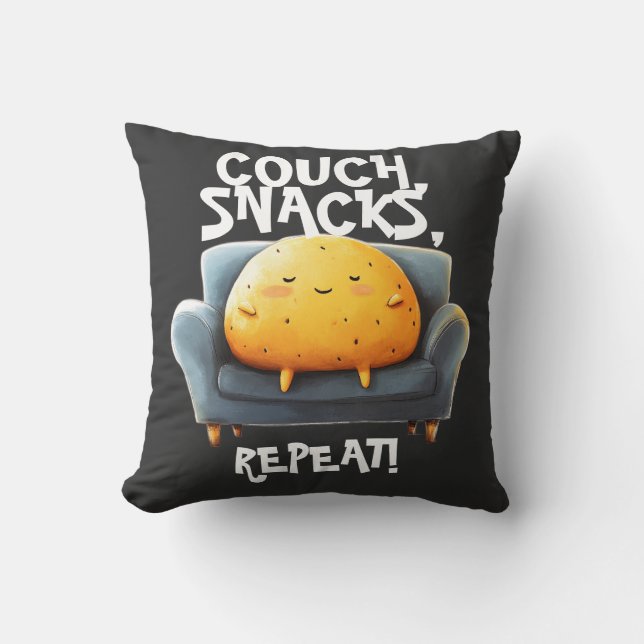 Couch Potato Funny Kissen (Vorderseite)