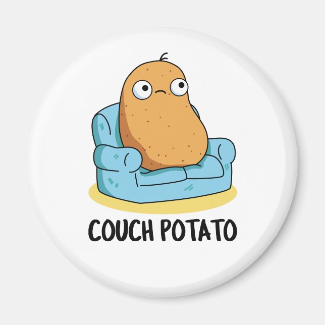 Couch Potato Funny Potato Pub Magnet (Vorne)