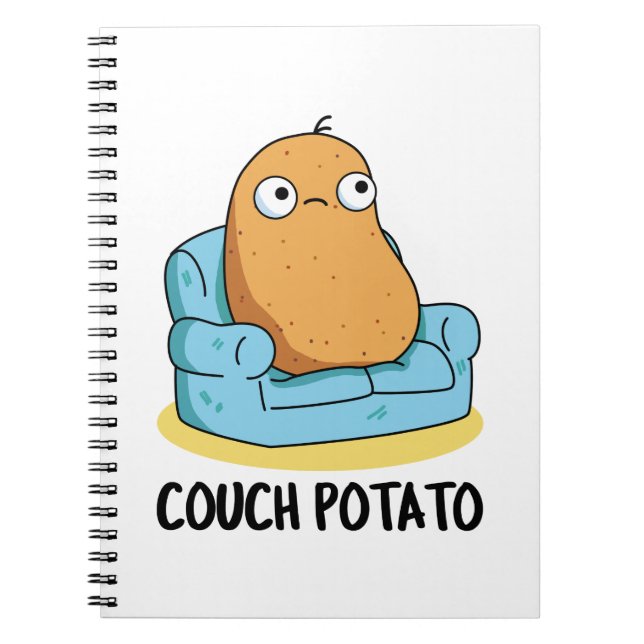 Couch Potato Funny Potato Pub Notizblock (Vorderseite)
