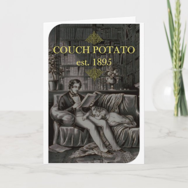 Couch Potato Geburtstagskarte Karte (Vorderseite)
