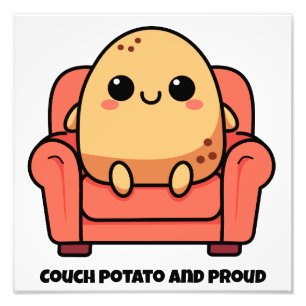 Couch Potato und stolz Fotodruck