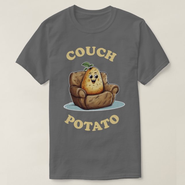 Couch Potato Vintag T-Shirt (Design vorne)