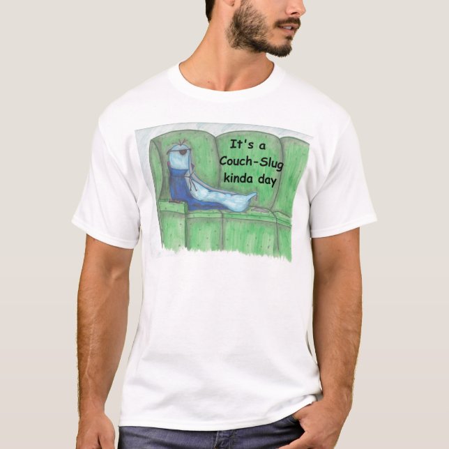 Couch-Schnecke T-Shirt (Vorderseite)