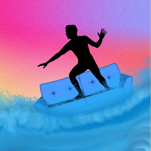 Couch-Surfen T-Shirt (Von Creator hochgeladen)