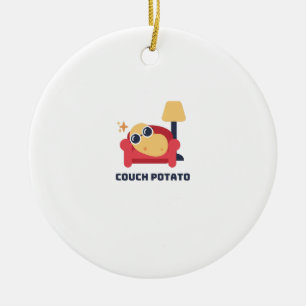 Couchkartoffel Keramik Ornament