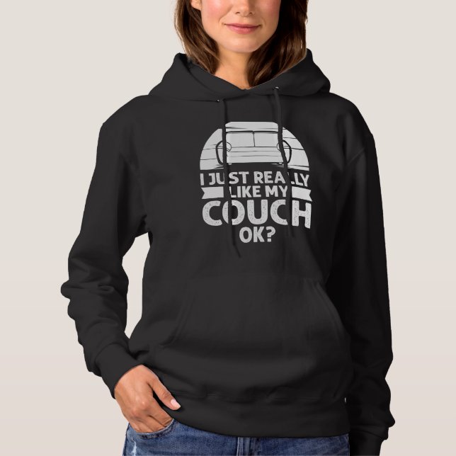 Couchquotes Sofa Potato Wohnzimmer Hoodie (Vorderseite)