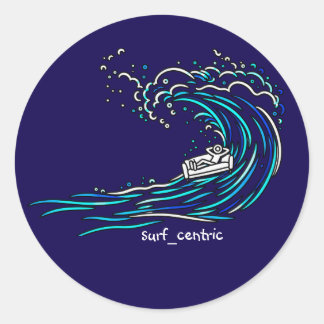 Couchsurfen Runder Aufkleber
