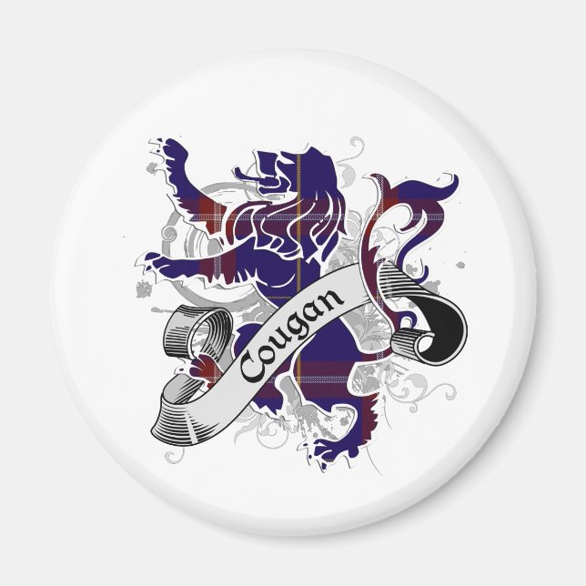 Cougan Tartan Lion Magnet (Vorne)