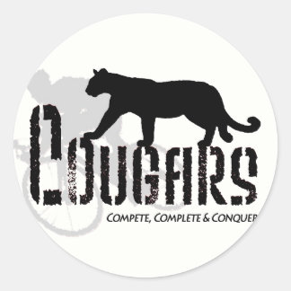 Cougar-Aufkleber Runder Aufkleber
