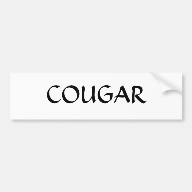 Cougar Autoaufkleber (Vorne)