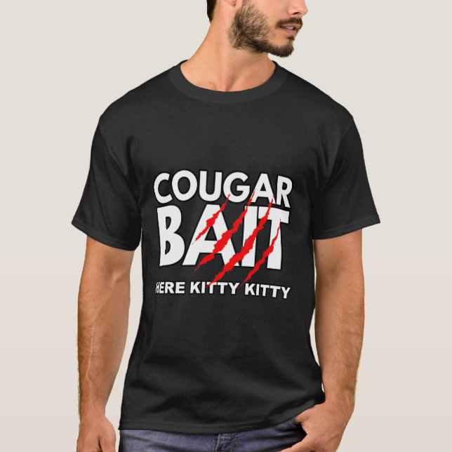 Cougar Bait Fun Halloween Kostüm Ältere Frau Youn T-Shirt (Vorderseite)