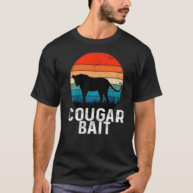 Cougar Bait Verabreden Spaß Sugar Momma Retro Tier T-Shirt (Vorderseite)