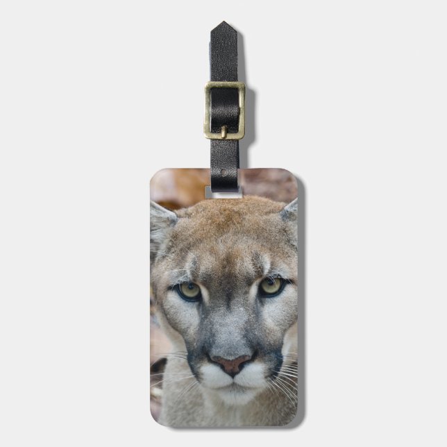 Cougar, Berglöwe, Panther Florida, Puma Gepäckanhänger (Vorderseite vertikal)
