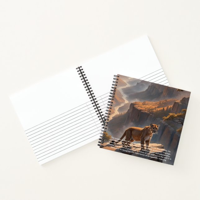 Cougar Hardcover-Notebook Notizbuch (Innenseite)