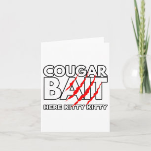 Cougar It Fun Halloween Kostüm Older Frau Younge Karte