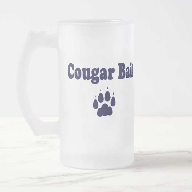 Cougar-Köder-Bier-Tasse Mattglas Bierglas (Links)