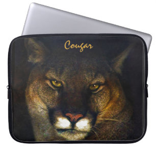 Cougar Mountain Lion Big Cat Art Design Laptopschutzhülle