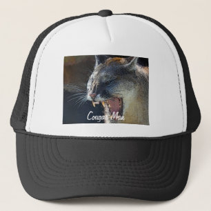 Cougar Mountain Lion Big Cat Art Truckerkappe