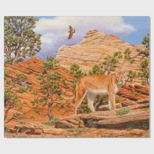 Cougar Mountain Lion im Zion Nationalpark Geschenkpapier