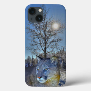 Cougar Mountain Lion & Winter Tree Case-Mate iPhone Hülle