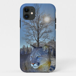 Cougar Mountain Lion & Winter Tree Case-Mate iPhone Hülle